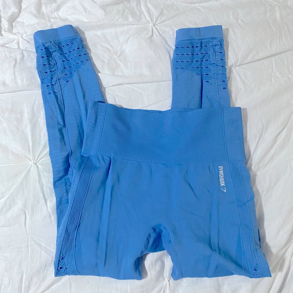 GYMSHARK Blue LEGGINGS size M